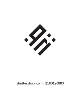NQ abstract geometric concept logo in high quality professional design that will be best for street style