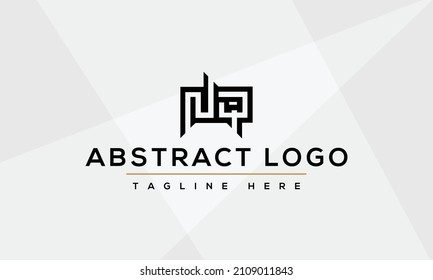 NQ Abstract initial monogram letter alphabet logo design