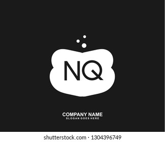 NQ Initial letter geometric logo vector