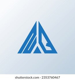 NQ letter logo creative design. NQ unique design.
