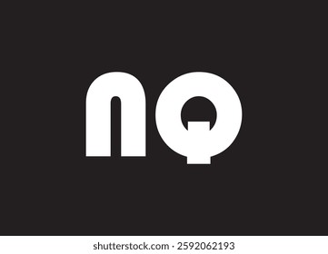 NQ letter logo and initial logo design