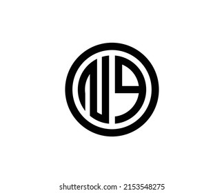 NQ-Logo-Design, Vektorgrafik-Vorlage