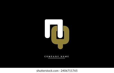 NQ, QN Abstract Letters Logo Monogram