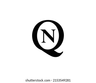 NQ QN logo design vector template