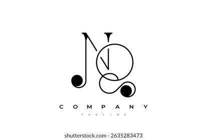 Design do logotipo da tipografia NQ. Representação de design de monograma elegante com as letras N e Q combinadas em um estilo de assinatura artística, proporcionando uma representação visual única e criativa.