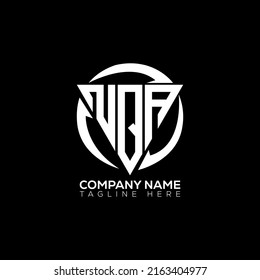 NQA initial modern logo design vector icon template