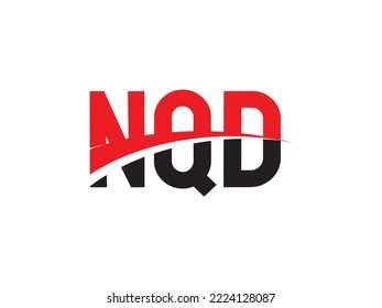 NQD Letter Initial Logo Design Vector Illustration