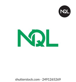 Diseño de monograma de letra de logotipo NQL