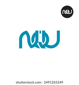 NQU Logo Letter Monogram Design