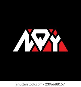 NQY Triangle Buchstaben Logo Design mit Dreiecksform. NQY Triangle Logo Design Monogramm. NQY Dreieck-Vektorlogo-Vorlage mit roter Farbe. NQY Dreieckslogo Einfach, elegant und luxuriös.