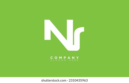 NR Alphabet letters Initials Monogram logo RN, N and R