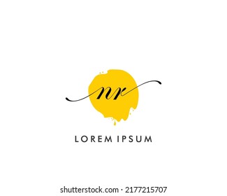 NR Initial beauty monogram logo vector