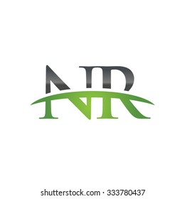 NR initial company green swoosh logo