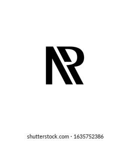 NR initial logo design vector. illustration of NR RN Letter logotype
