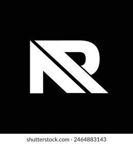 NR inspiración inicial del diseño del logotipo del monograma