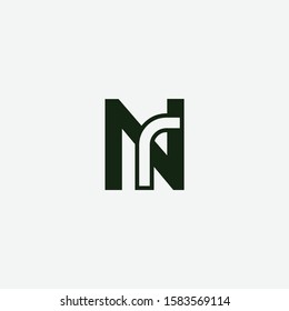 NR letter designs for logo and icons