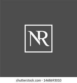 NR letter logo designs premium