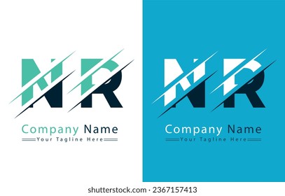 NR Letter Logo Vector Design Concept Elements