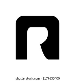 nr letter vector logo