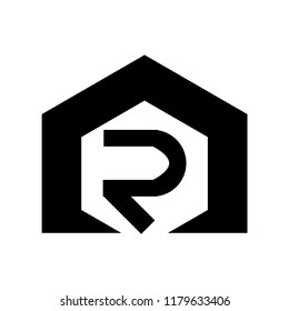 nr letter vector logo