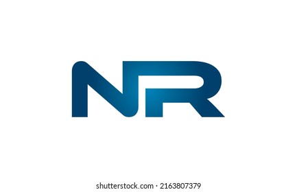 NR linked letters logo icon