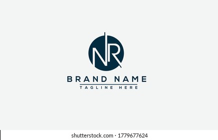 NR Logo Design Template Vector Graphic Branding Element.