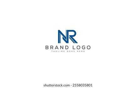 NR logo design vector template design for brand