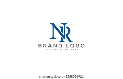 NR logo design vector template design for brand