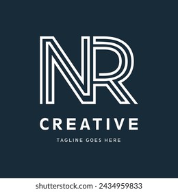 
NR logo vector, NR icon vectorI letter Type Logo Design vector Template,
Abstract Letter NR  logo Design,
