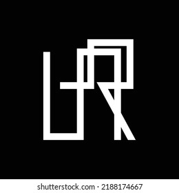 NR monogram vector logo made from lines. Artistic logo for company, corporation, brand, business, industry, event, and organization.