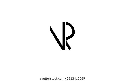 NR, RN ABSTRACT LETTER LOGO MONOGRAM