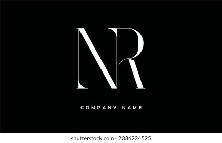 NR, RN Abstract Letters Logo Monogram