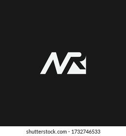 NR or RN letter designs for logo and icons