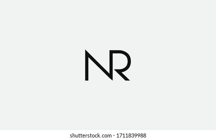 NR or RN letter logo. Unique attractive creative modern initial NR RN N R initial based letter icon logo