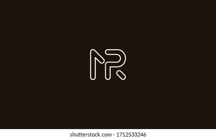 NR or RN letter logo. Unique attractive creative modern initial NR RN N R initial based letter icon logo
