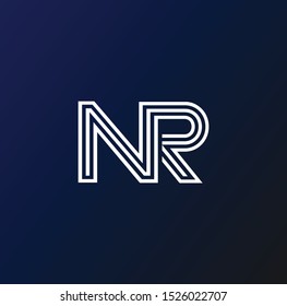 NR or RN logo design and images