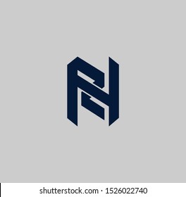 NR or RN logo design and images