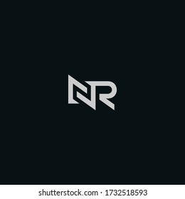 NR or RN logo designs with different colors and backgrounds