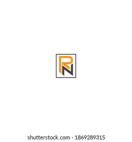 NR or RN logo and icon designs with different colors and backgrounds