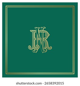 NR, RN, Logo NR, Buchstabe NR, Monogramm NR, Logo für Hochzeit , Monogramm für Hochzeit , Hochzeit Monogramm, Hochzeit Logo, Logo Design , Monogramm Vintage