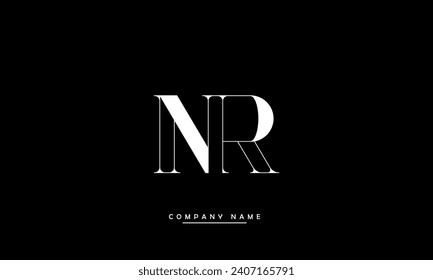NR, RN, N, R Abstract Letters Logo Monogram