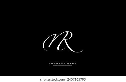 NR, RN, N, R Abstract Letters Logo Monogram