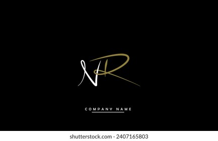 NR, RN, N, R Abstract Letters Logo Monogram