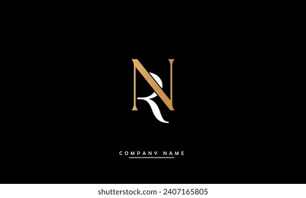 NR, RN, N, R Abstract Letters Logo Monogram