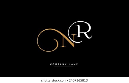 NR, RN, N, R Abstract Letters Logo Monogram