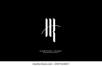 NR, RN, N, R Abstract Letters Logo Monogram