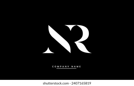 NR, RN, N, R Abstract Letters Logo Monogram