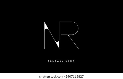 NR, RN, N, R Abstract Letters Logo Monogram