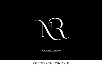 NR, RN, N, R Abstract Letters Logo Monogram