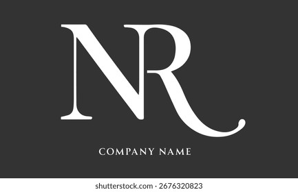 NR, RN, RR, R, VR, RV Letras Letras Logo Monograma (5000x3000 píxeles, 300dpi)
